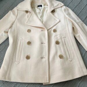 J. Crew Off White/Cream Wool Jacket